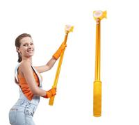15.75 Inch Window Opener Hook Pole, Window Blinds, With Anti-slip Handles Window Open and Close Pole, Ideal for Living rooms, Kitchens, Rolling Shutters, and Windows Inside and Outside, Yellow