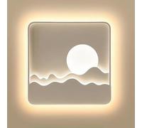 15.7in Led Wall Sconce for Bedside Acrylic Lampshade Wall Mounted Light, Bedroom Living Room Hallway Wall Lamps, 3 Color Mode Acrylic Wall Lighting Fixture