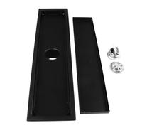 15.7Inch Linear Shower Drain, Extra Narrow and Slim, Dual Sided Cover Stainless Steel Rectangular Shower Floor Drain for Bathroom, Efficient Drainage, Easy to Install and