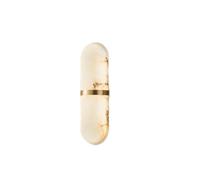 15.8 Inch Imitation Marble Wall Sconce, Set of 1/2 Modern LED Tri-Color Resin Wall Sconce, Imitation Alabaster Copper Sconces for Dining Room Stairs, Bedroom, Brushed (Gold)