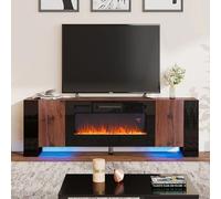 15.8 inch W Modern LED TV Stand with 12 Colour Electric Fireplace
