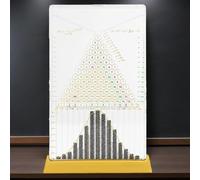 15 * 9.5cm Desk Galton Board, Normal Distribution Mathematical Model, Physics Lab Experiment Tool, for Probability Education, Quality Control, Financial Model