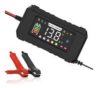 15-Amp 12V/24V Smart Battery Charger Portable Battery Maintainer Trickle Charger for LiFePO4 Lead Acid Batteries, Automatic 9-Stage Charging w/Temp Compensation for Motorcycle Car Truck Lawnmower Boat