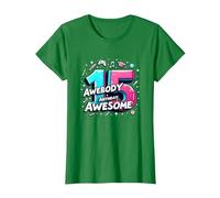 15 and Already Awesome Birthday Gift Celebration T-Shirt, Women, Kelly Green, 3XL