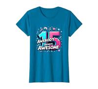 15 and Already Awesome Birthday Gift Celebration T-Shirt, Women, Sapphire, XL