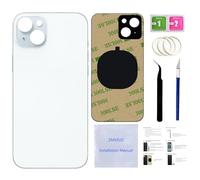15 Back Glass Replacement for iPhone 15 Back Cover Glass (Blue, 6.1 Inches) with Pre-Installed Tape +Installation Instruction + Repair Tools (Blue)