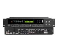 15 Band Spectrum Equalizer, Digital Pre-stage Effector, with LCD Screen, Remote Control, Anti-Howling, with USB/Bluetooth Playback, Reverb Multi-Effect DSP Audio Processor