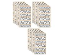 ( 15) Bingo Pad Book 1-600 Numbered Tickets - 6 to View Bingo Flyers Sheets - Fun Family Game for Christmas, New Year, Parties, Events, Get-Togethers