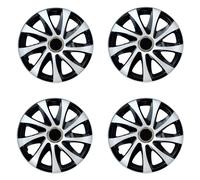 15'' Car Hubcaps Wheel Trims Covers 4pcs 15 inch Durable White Plastic ABS HQ UK