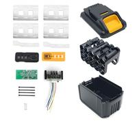 15-Cell 18650 Cover Compatible with 18V/20V Plastic Battery Case Repair Kit DCB200, DCB201, DCB203, DCB204 Replacement Parts 6.0ah 7.5ah 9.0ah Broken Shell Repair Kit