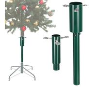 15" Christmas Tree Height Extender, Universal Height Extender Pole with 2 Adapter Heads and 3 Fixing Screws, Chrismas Tree Riser Fits Most Artificial Trees Seasonal Indoor Decor