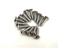 15 chrome guitar pickguard screws scratch plate for stratocaster telecaster jazz precision bass etc