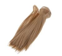 "15 cm Straight Synthetic Hairpiece for BJD SD Dolls - Durable Wig for Doll Making, Cosplay and DIY Accessories"