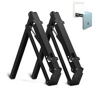15" Cold Rolled Steel Shoe Bench Folding Bracket Multifunctional Shoe Cabinet Entrance Wall-Mounted Accessories Hidden Stool Triangle Support Hinges - 2 Pcs