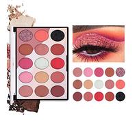 15 Color Eye Shadow pallets for Women Eyeshadow Lasting Color Long Eyeshadow Eyeshadow Pearlescent Eye Lasting Makeup Long Rainbow Jiugongge Eyeshadow Peach Eyeshadow