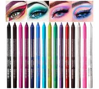 15 Colour Eyeliner Pencil Set Colour Eye Shadows Pen, Eyeliner Pencil Neon Eyeliner Matte Glitter Eyeliner Kit colorful Eyeliner Women Eye Liner Professional Eye Make-up Set…
