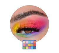 15 Colour Eyeshadow Palette, Matte Rainbow Colorful Eye Shadow Red Green Yellow Blue Shimmering Make up Palettes Highly Pigmented Long Lasting Waterproof, Gifts for Women Christmas for Party Festival