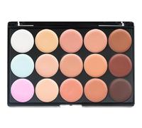 15 Colours Cream Concealer/Corrector/Foundation/Highlight/Face Contour Camouflage Palette Dull/Redness Skin/Black Circle kit set (#1)