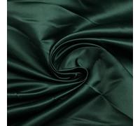 15 Colours - Premium Plain Smooth Matt Duchess Bridal Satin Fabric Wedding Dress (1 Metre, Dark Green 7714)