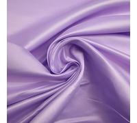 15 Colours - Premium Plain Smooth Matt Duchess Bridal Satin Fabric Wedding Dress (1 Metre, Lilac 7707)