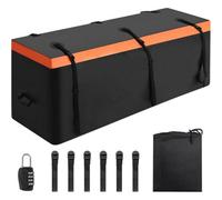 15 Cu Ft Hitch Cargo Carrier Bag Waterproof Luggage Storage With Lock Suv