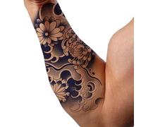 15 Day Fake Body Sticker | Semi Permanent Realistic Fake Adult Body Sticker,Waterproof Flower Body Pattern Holiday Body Stickers for Families, Lovers