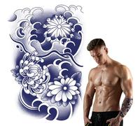 15 Day Faux Body Sticker - Temporary Skin Sticker, Juice Herbals Tattoo Decals | Semi Permanent Portable Adult Imitation Body Art Sticker, Floral Body Design Vacation Skin Stickers for Families