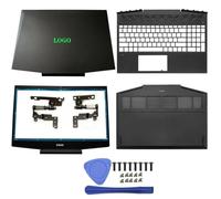 15-DK Series Green Replacement Laptop Parts LCD Back Cover Front Bezel Hinges Palmrest Bottom Case Compatible With Models L56914-001 L57593-001(ABCD SET1)