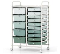 15 Drawer Colorful Rolling Storage Cart