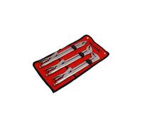 Neilsen Locking Pliers Set CT4181 – 15in Extra Long, 3pc Straight/45°/90° Jaws, Nickel plated