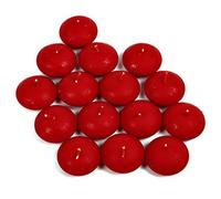 15 floating candles, 30/45 red matt floating candles