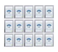 15 Frames - 8" x 10" Inch Frame with Glass Front, Ideal For Wall Hanging or Tabletop Display. Ribbed Design Frames with Contemporary Hanging Hooks 20 x 25 cm For Home/Office Wall Decoration - Silver