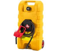 15 Gallon Gas Can, Portable Gas Storage Tank With Manual Transfer Nozzle & 10FT Hose, Diesel Fuel Container, Petrol Storage Cans for Lawn Mower, Farm, Marine, Home Use