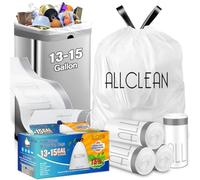 15 Gallon Trash Bags Kitchen Tall Drawstring