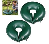 15 Gallon Tree Watering Ring & Bag,Slow Release Auto Drip Irrigation Kit,C | Deep Root Hydration Tree Watering Bag,Durable PVC with Wide Fill Opening,Low Profile Rings for Trunks Under 6 Inches & Garden