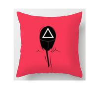 (15) Game Squid Round Six Throw Pillow Case Cushion Cover Sofa Decor Bedroom Home