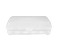 15 Grid Fresh Keeping Transparent Egg Refrigerator Storage Box Portable Outdoor Anti-collision Plastic Egg Box Kitchen Accessory(White)