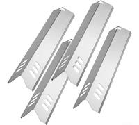 15" Grill Heat Plate, 4Pcs Stainless Steel Barbecue Heat Plates Replacement, Heat Diffuser For Gas BBQ Grills
