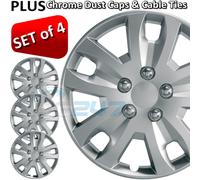 15" Gyro Multi V Spoke ABS Plastic Car Van Wheel Trims Hub Covers ++M Ties