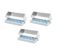 15 Holes Bur Holder Autoclave Sterilizer Case Organizer Box Instrument Storage Stand (3pcs)