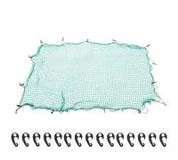 15 Hooks Cargo Net - 2 x 3 m Safety Net for Pickup, Heavy Duty Elastic Nylon Rope Transport Nets, Universal Nets for Van, SUV, Trailer and Commercial Vehicle