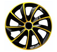 15" Hubcaps 4 PCS Set Wheel Covers Gold 15 in Universal Weather Resistant ABS HQ