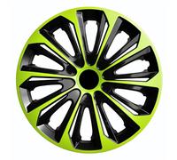 15" Hubcaps Wheel Covers Green Universal 15 in Weather Resistant Set 4 PCS ABS