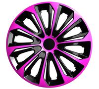 15" Hubcaps Wheel Covers Pink Universal 15 in Weather Resistant Set 4PCS Car ABS