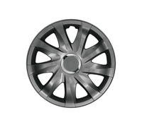 Universal Hubcap 15 Inch NRM Drift Graphite 4 Pieces Weather Resistant