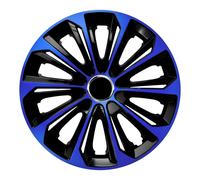 Universal Hubcaps 15 Inch NRM Extra Strong Blue Black 4pcs