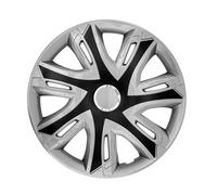 15" Hubcaps Wheel Covers Trims Set 4 PCS Weather Resistant Universal Silver ABS