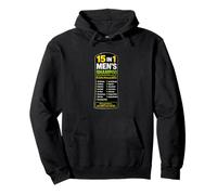 15 In 1 Mens Shampoo Halloween Costume Grooming Dad Joke Pullover Hoodie