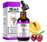 15 in 1 Multivitamin Drops for Cats,Cat Vitamin and Supplements with G