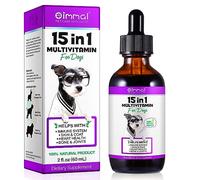 15 in 1 Multivitamin for Dogs 60ml,Natural Daily Vitamins for Dogs,Help with Dogs Joint, Skin Coat, Skin Health, Gut Health, Heart Health for Small, Medium and Large Dogs